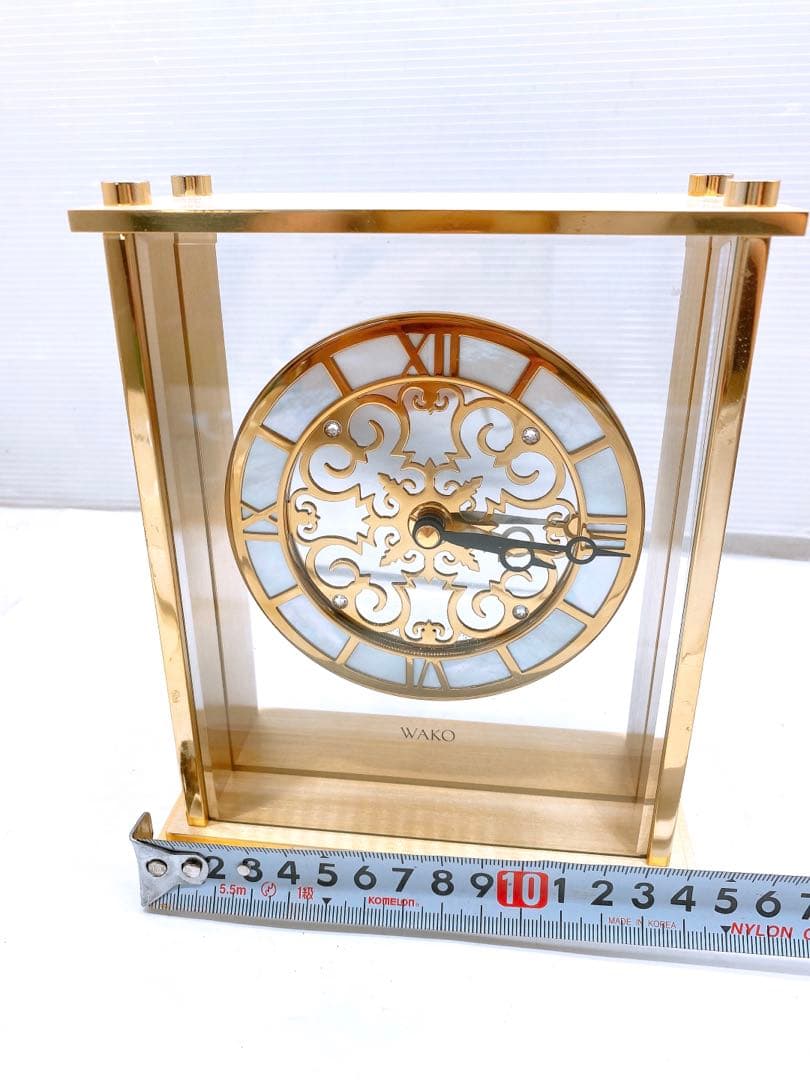 A*a様 希少・美品 GINZA WAKO 置時計 SHK025G 銀座和光 O