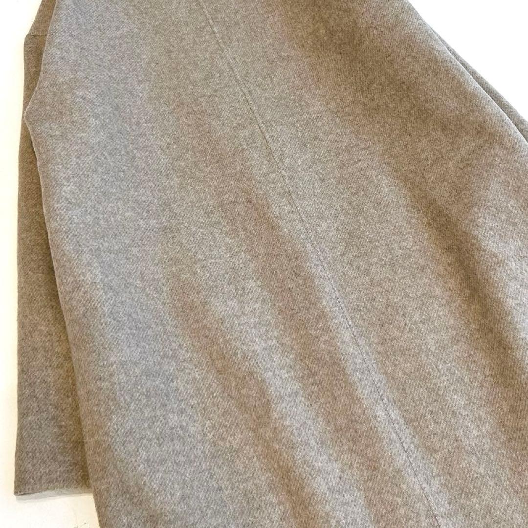 専用です　23区 ウールリバーツイルノーカラーコート　ロングコート　36