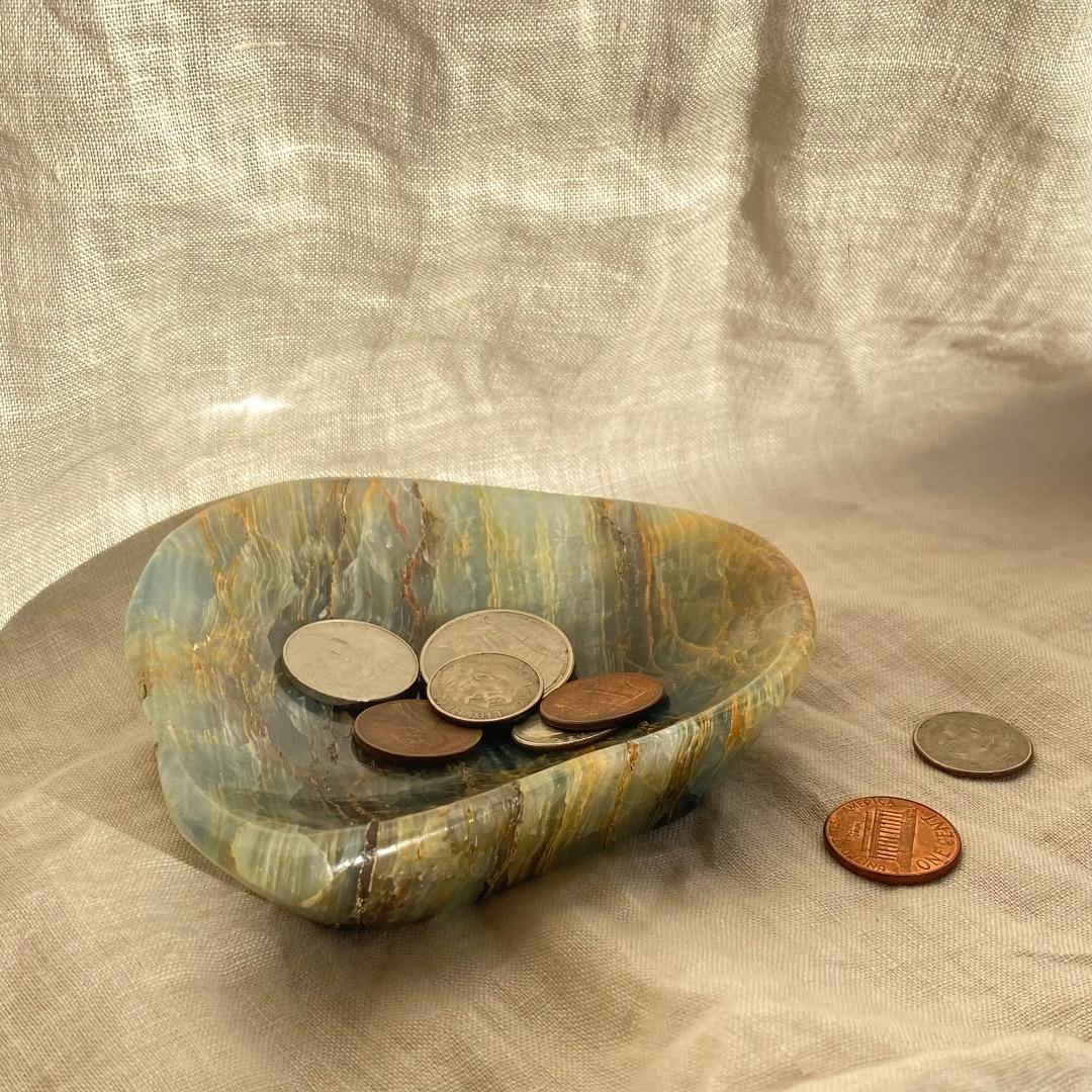 ブルーオニキス トレー ボウル ブラジル産 アクセサリー 小物入れ