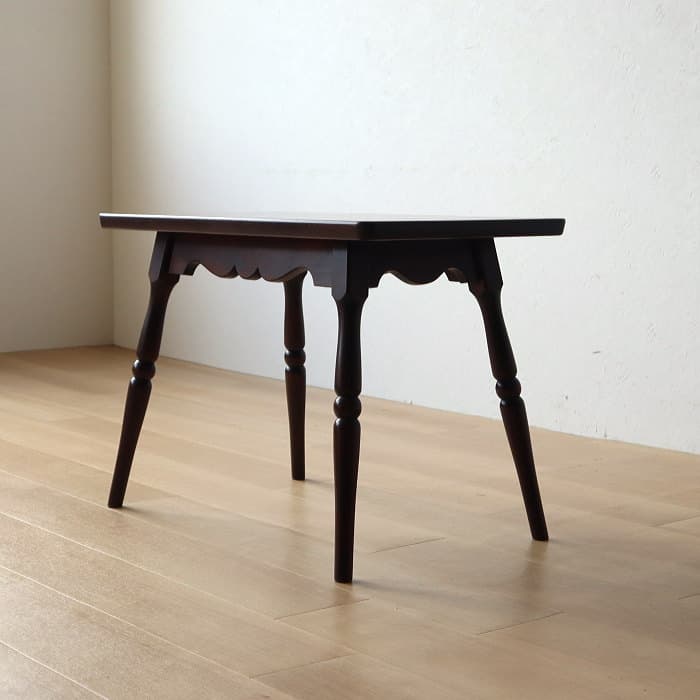 アンティーク 北海道民芸家具 サイドテーブル 机 木製 樺材