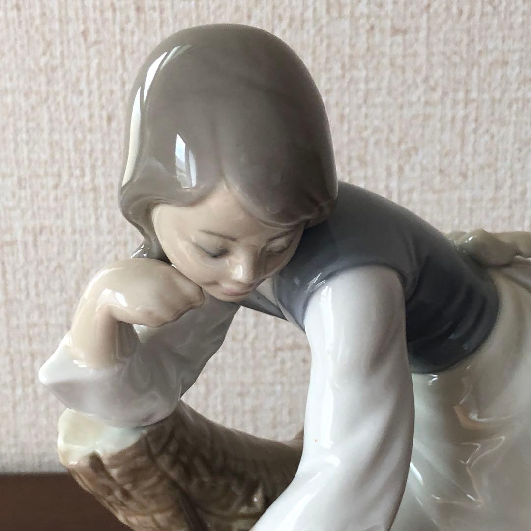 LLADROリヤドロ「おとなしくしてね」陶器人形　スペイン製　未使用