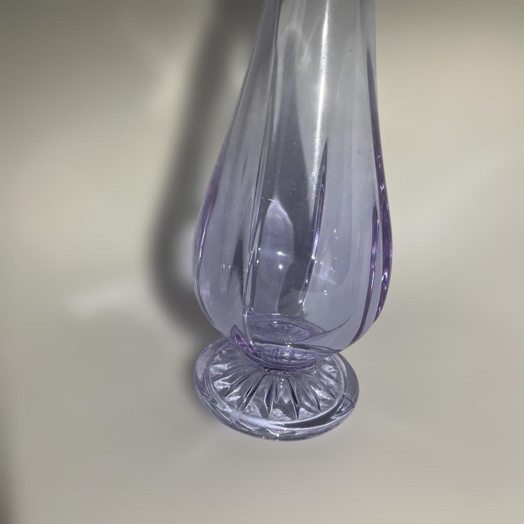 アレキサンドライト ノリタケクリスタル花瓶 ガラスの宝石 新品元箱 ヴィンテージ