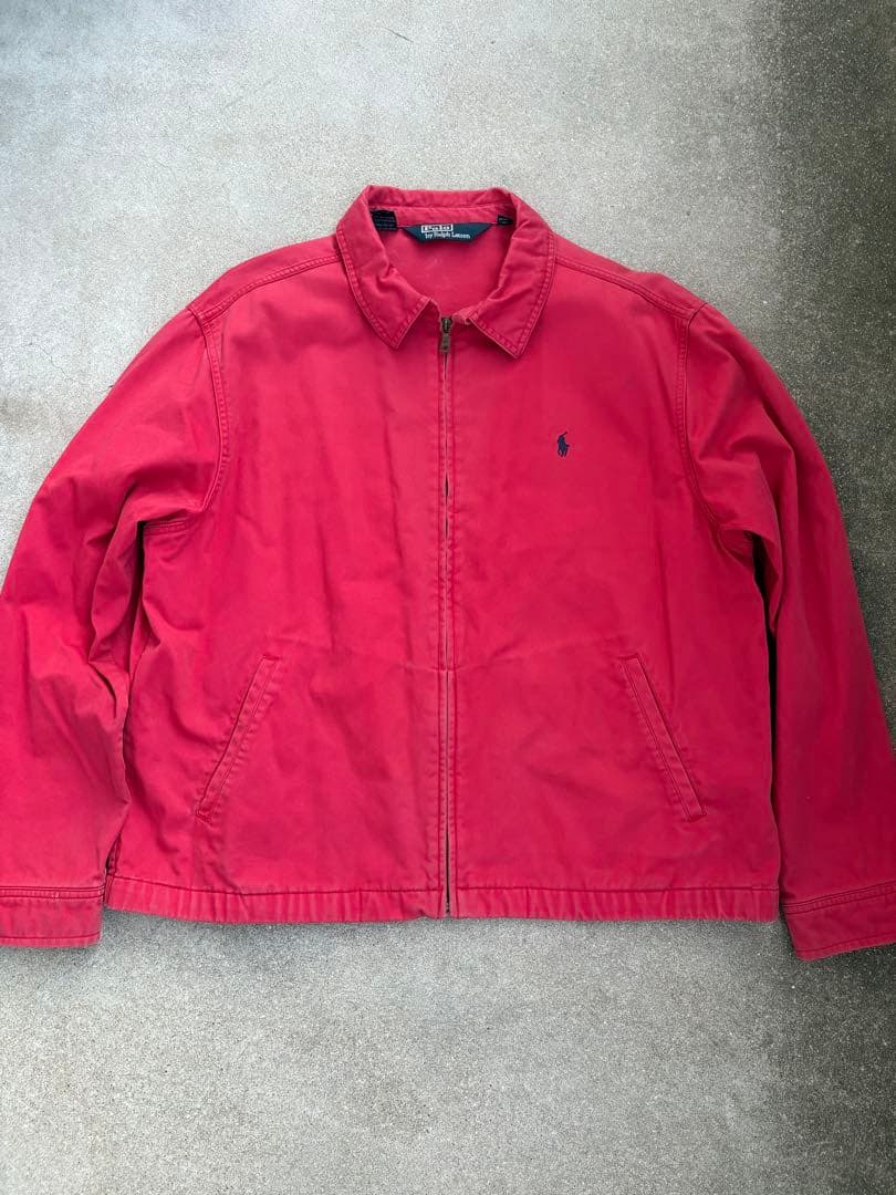 90s Polo by Ralph Lauren スウィングトップ　赤フェード