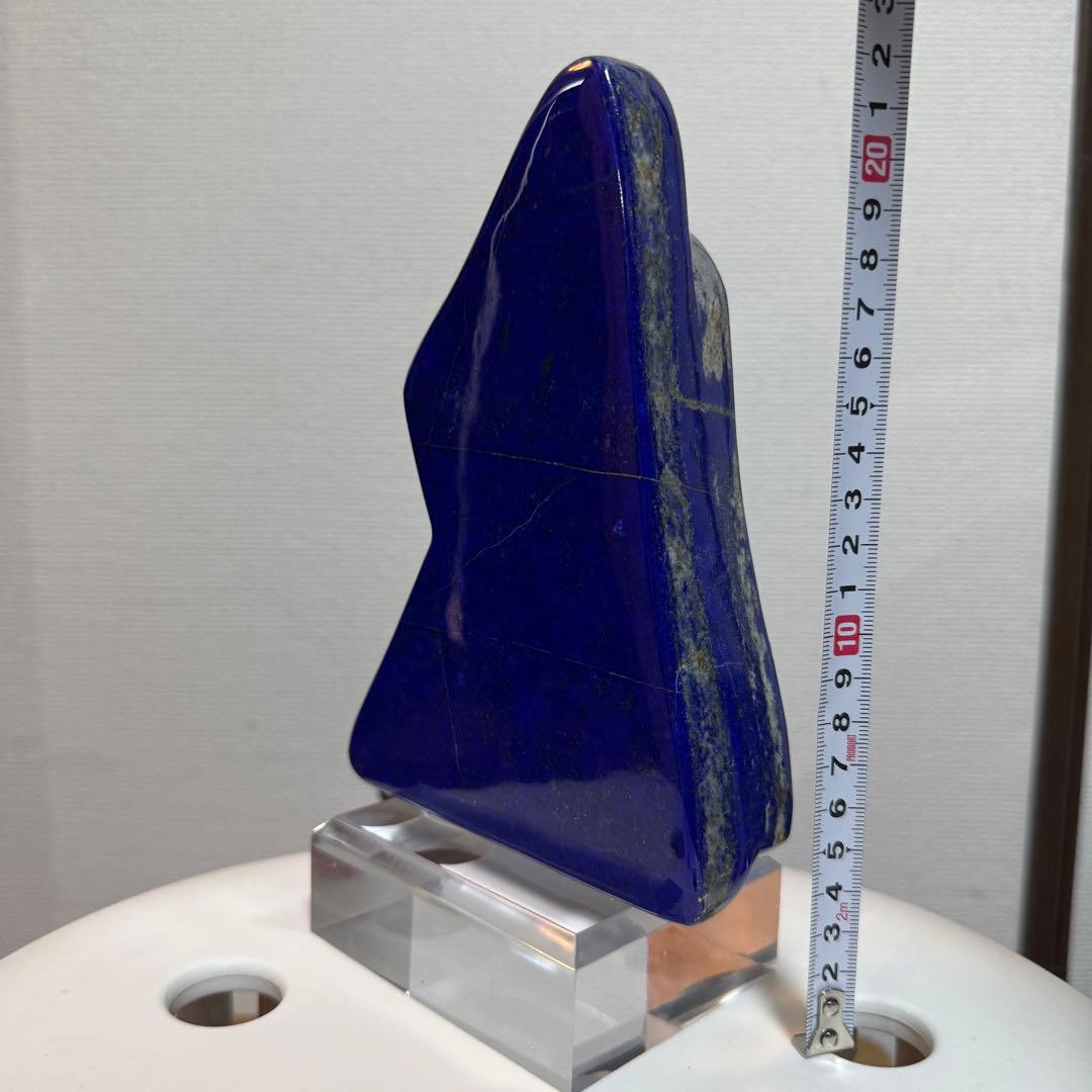 ☆ラピスラズリ5A引寄せ☆約1700gアフガニスタン産☆天然無着色クリスタル台座