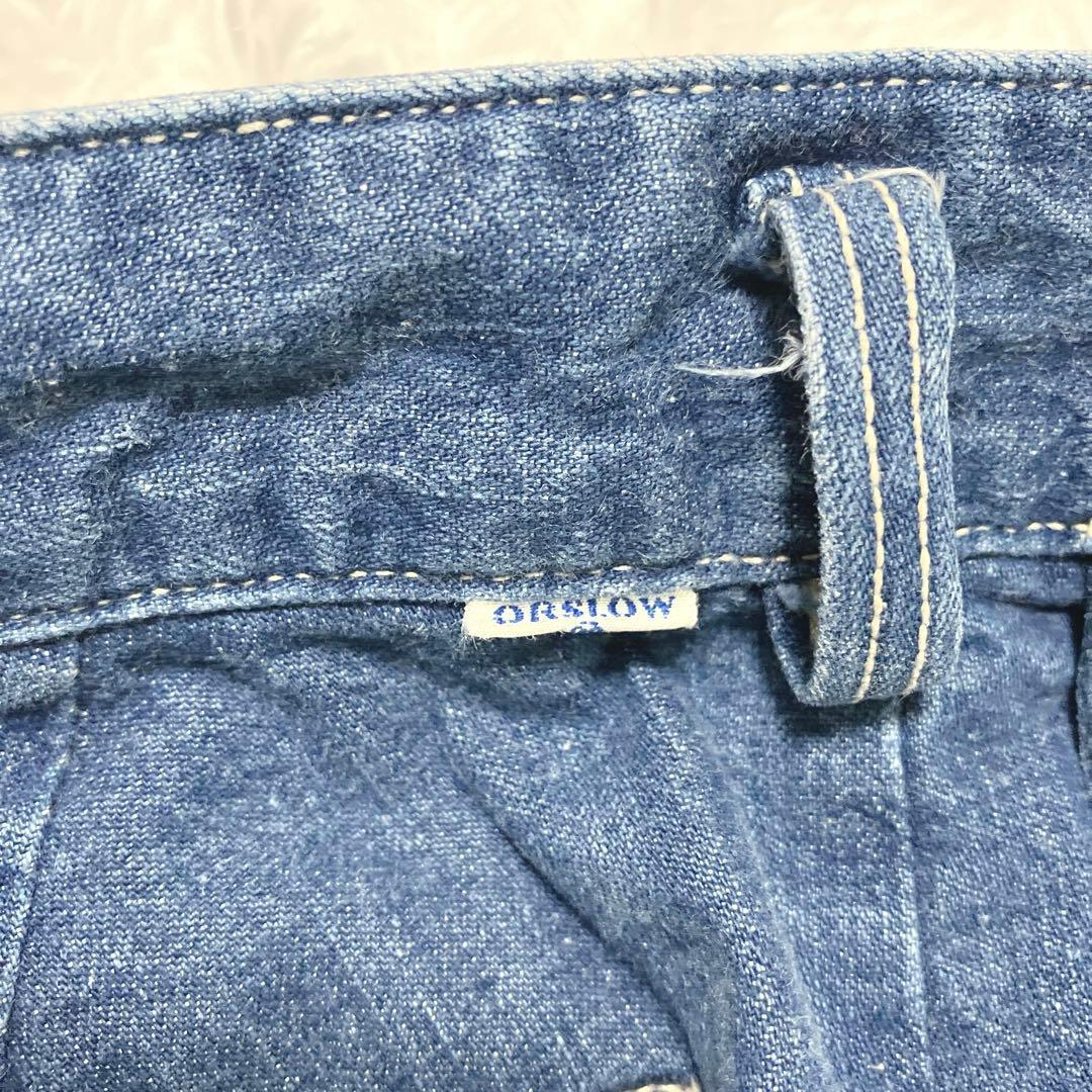 美品✨　オアスロウ　ビリージーン　ツータックデニムパンツ　L　コクーンデニム