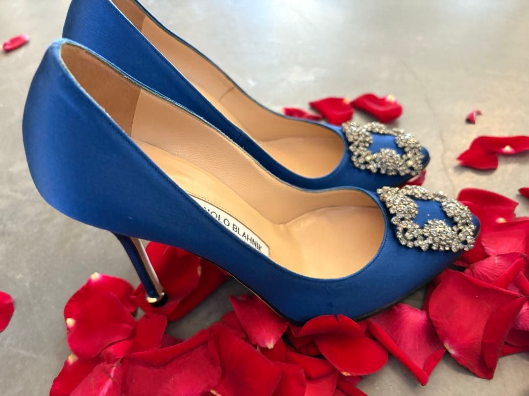 【美品】マノロブラニク ハンギシ 36 MANOLO BLAHNIK