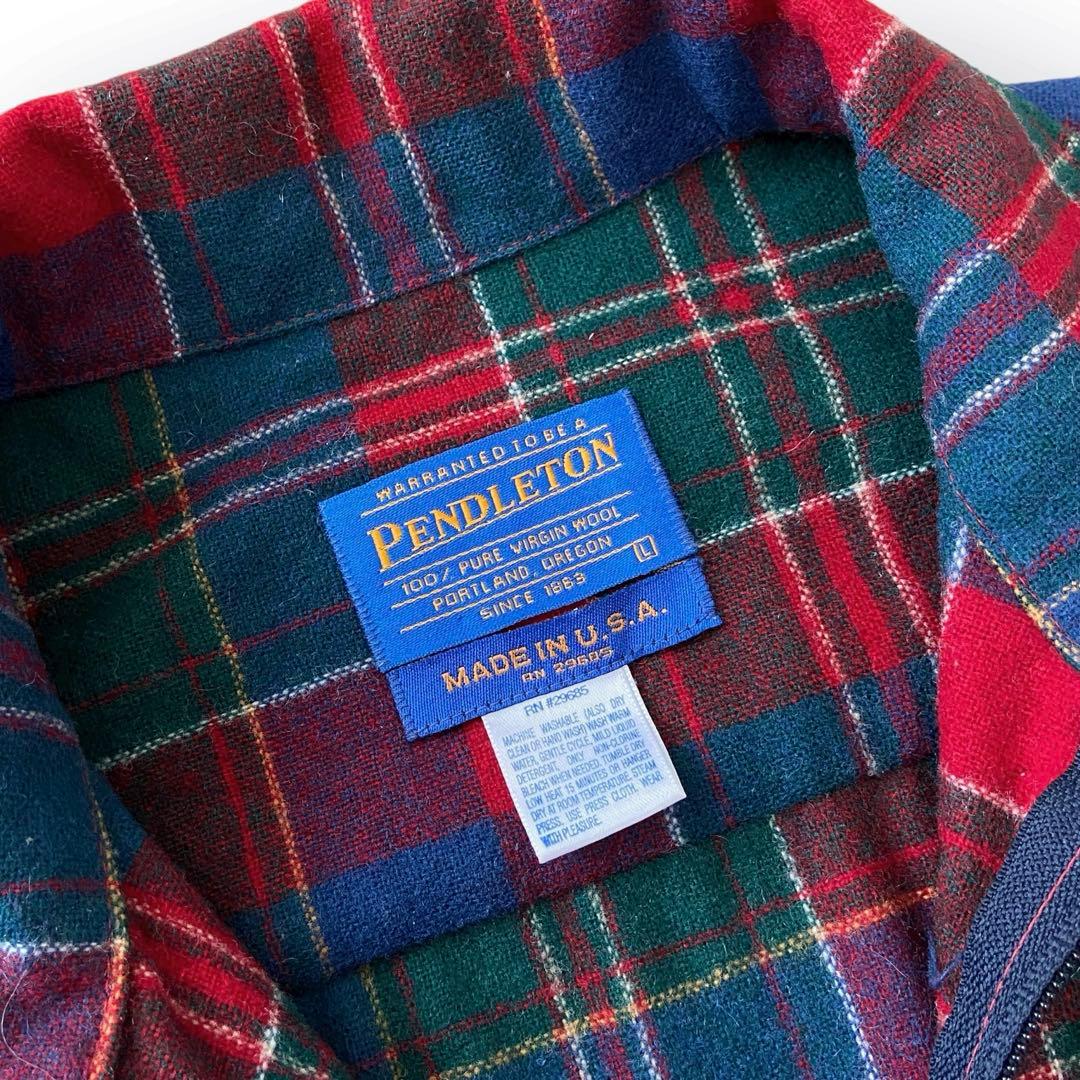 90s PENDLETON ペンドルトン プルオーバー ウール　シャツ USA製