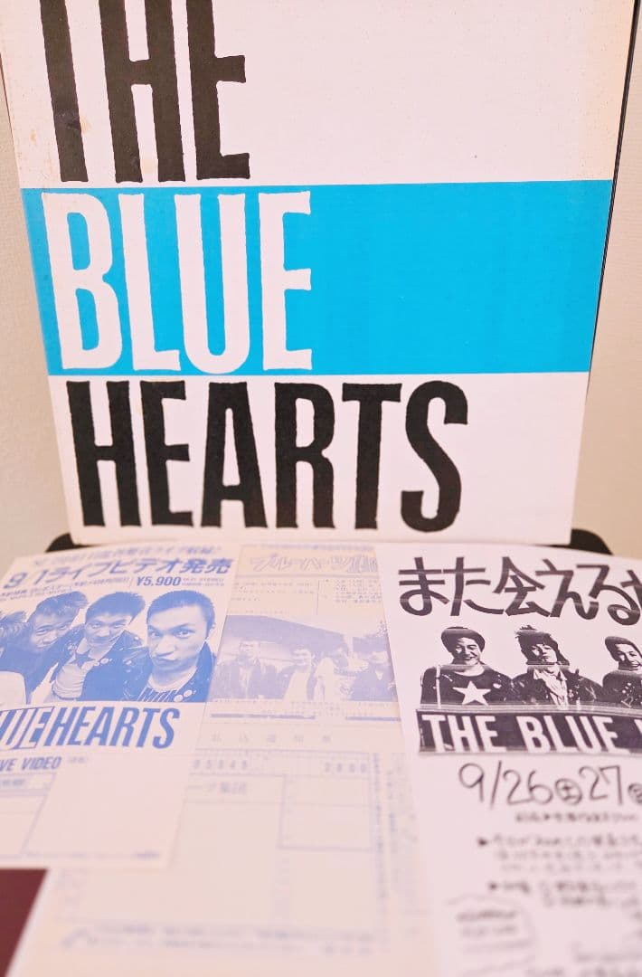 ご*ミ様 貴重フライヤー付き!ザ・ブルーハーツ　初回段ボールジャケ!アナログ!