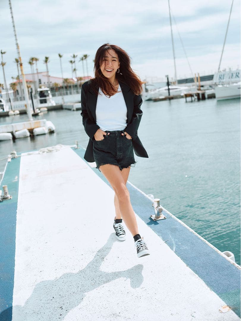 YANUK WAKA NOZAWA コラボ デニムショートパンツ