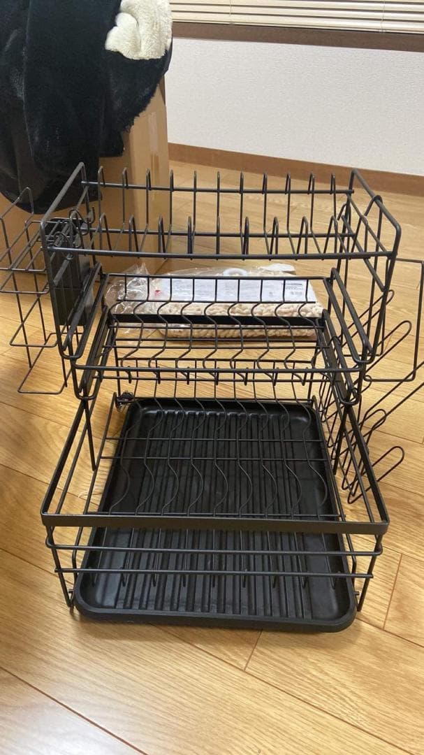 スペースの有効活用 水切りラック 3段式 キッチン収納