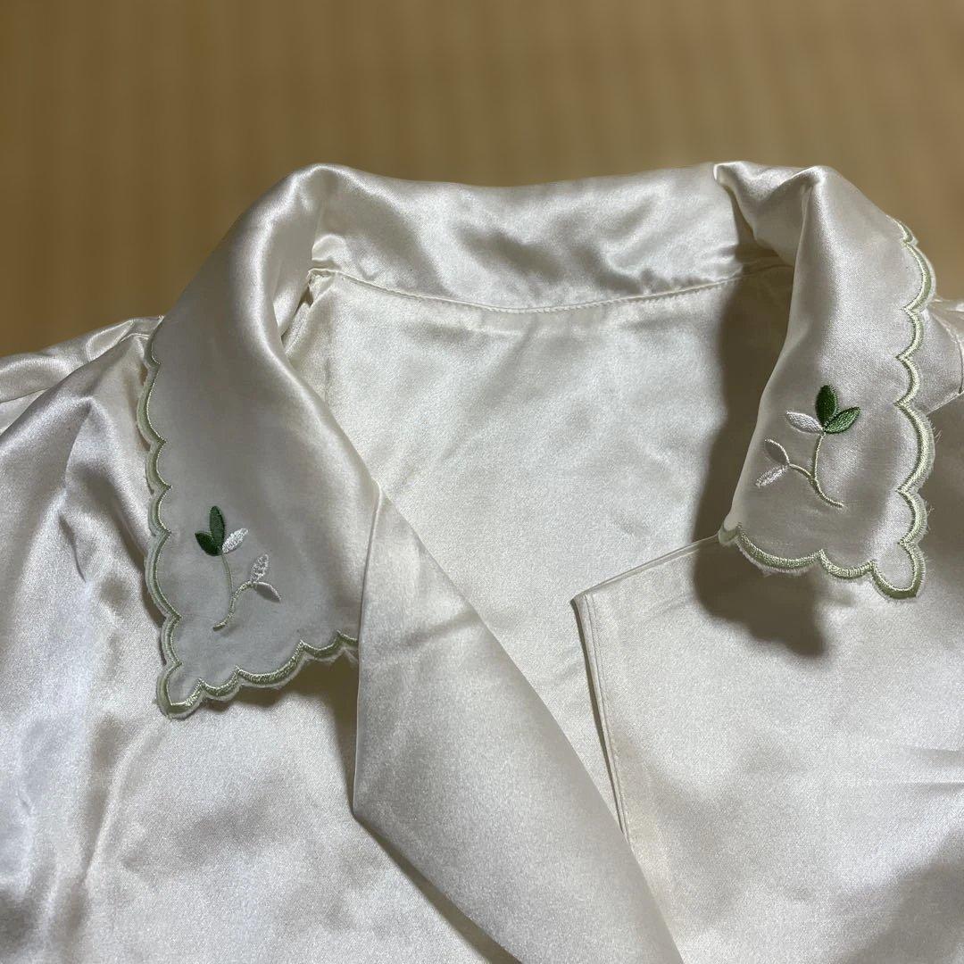 テ*)様 ワコール　シルク　絹　パジャマ　刺繍　ケセラ　花柄
