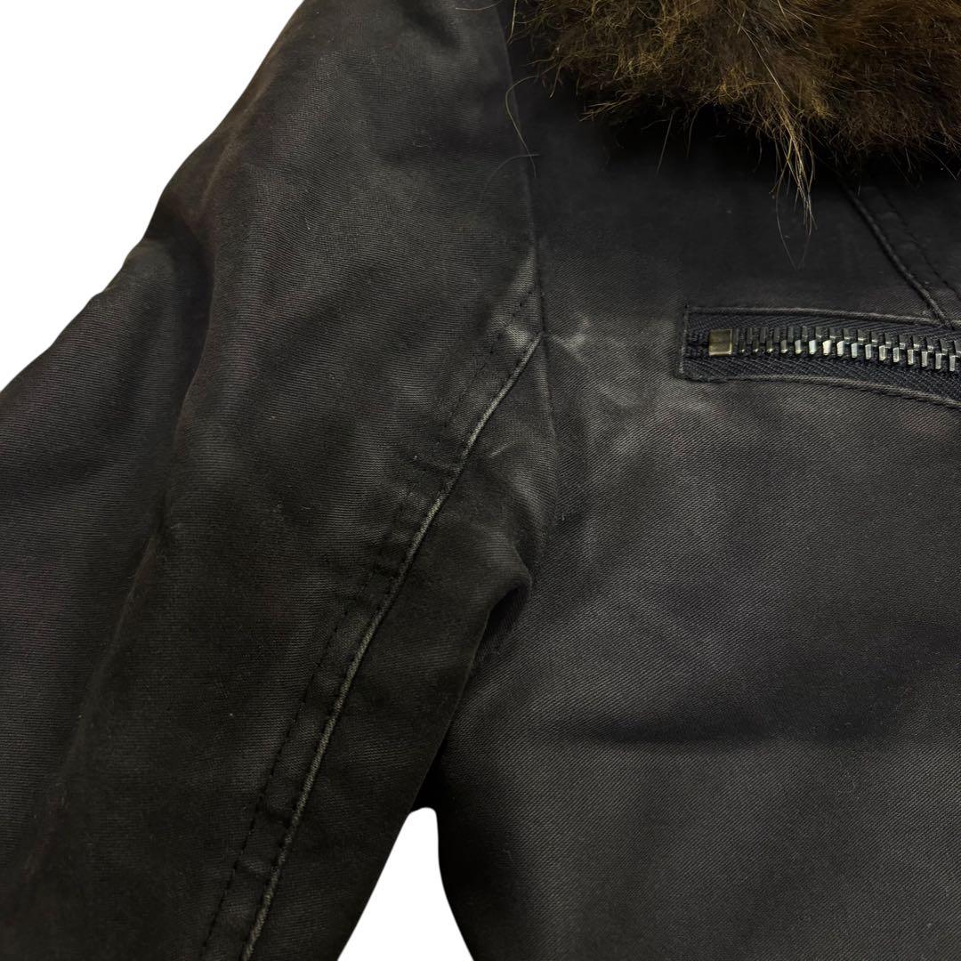 SHELLAC シェラック ファー付き アウター　サイズ46 ボア　ジャケット