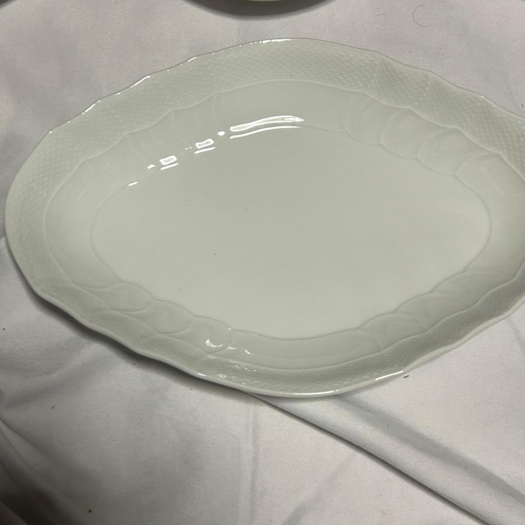 【箱付き】リチャードジノリ ベッキオホワイト 菱形皿 1枚＆丸小皿 6枚セット