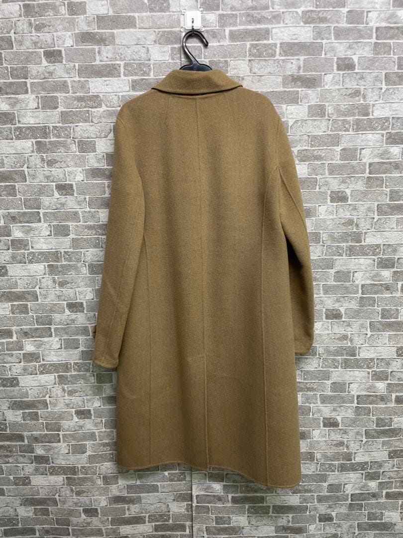 極美品　BURBERRY カシミヤ　チェック柄　ベージュ ロングコート　ウール