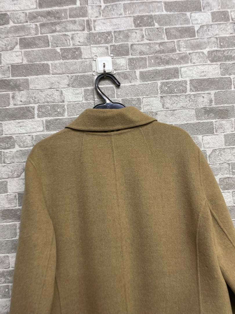 極美品　BURBERRY カシミヤ　チェック柄　ベージュ ロングコート　ウール