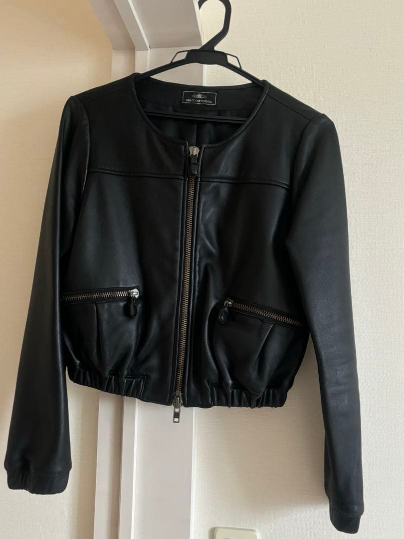 am様　GRACE CONTINENTAL 黒 レザージャケット