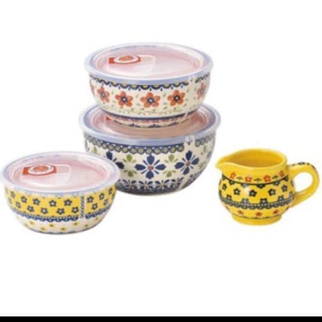 ポルスカ　レンジパック4点✕2　お皿6点　14点セット