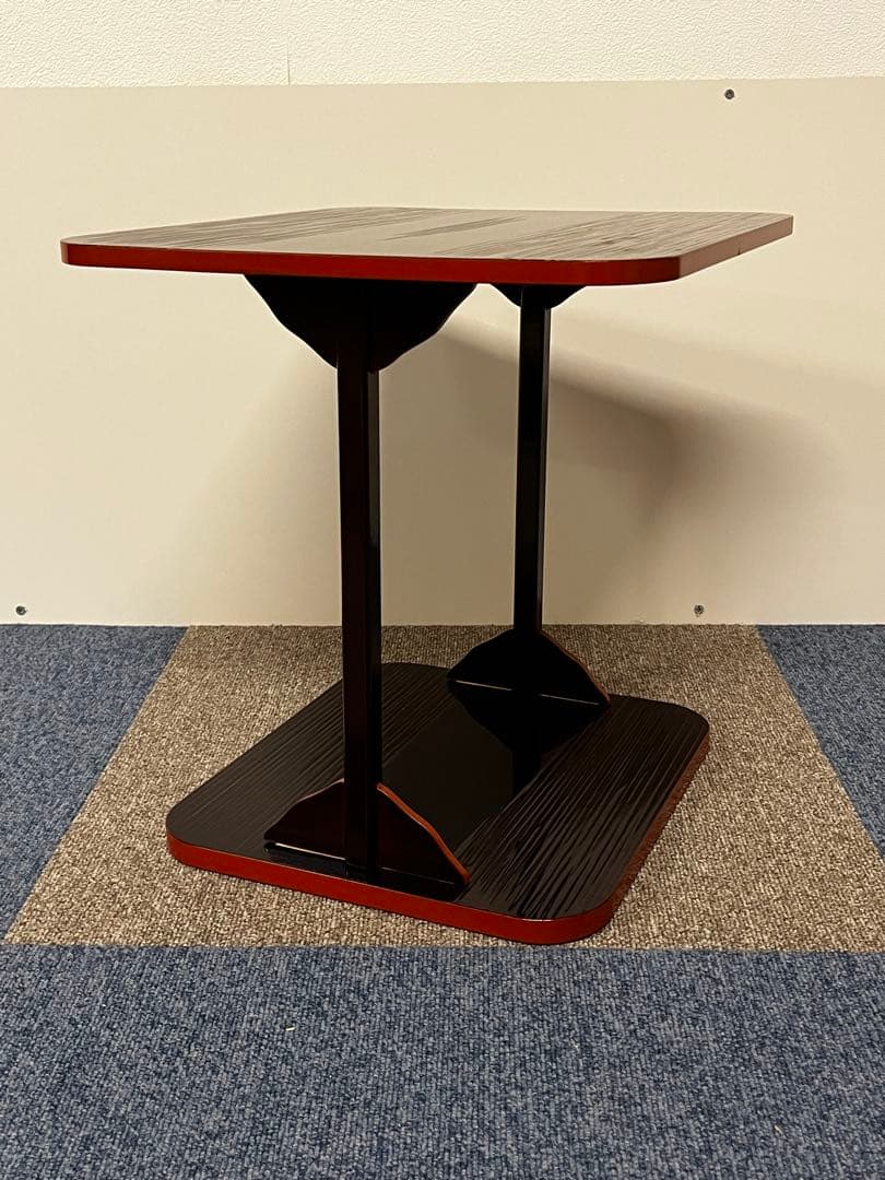 塗師 木村表恵 溜 一閑 小四方棚 組立棚 木製 茶棚 棚物 茶道具 共箱