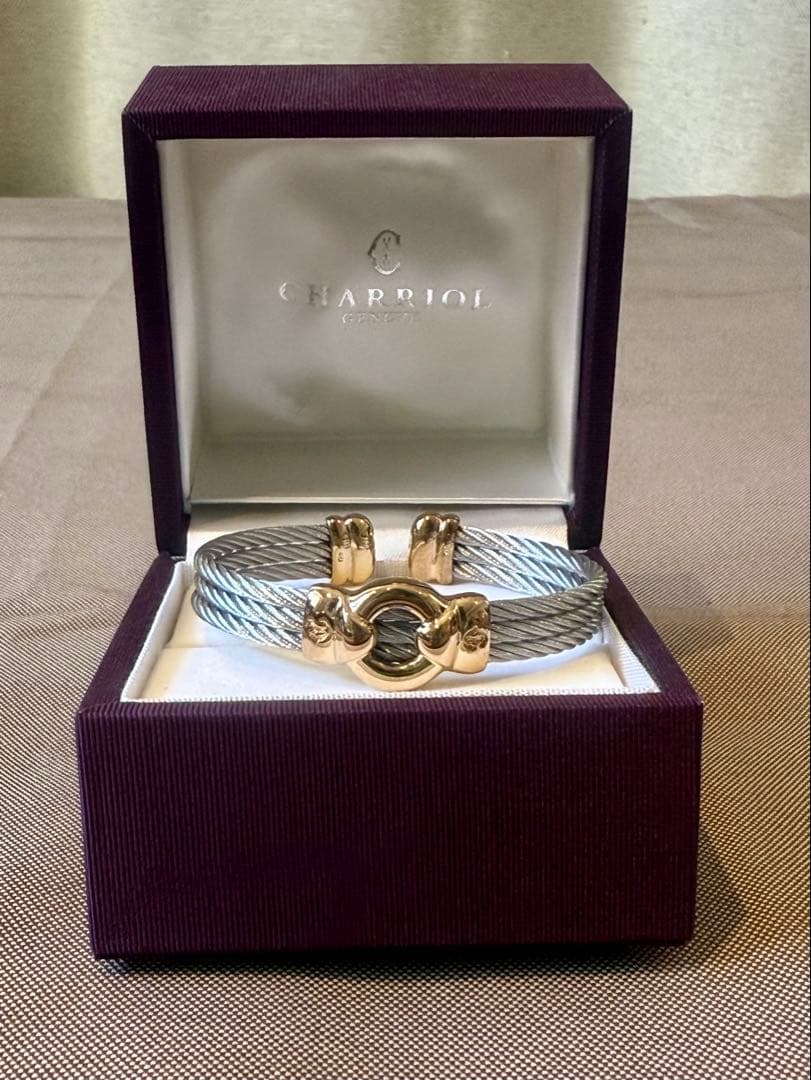 新品未使用 フィリップ・シャリオール ワイヤーバングル ブレスレット