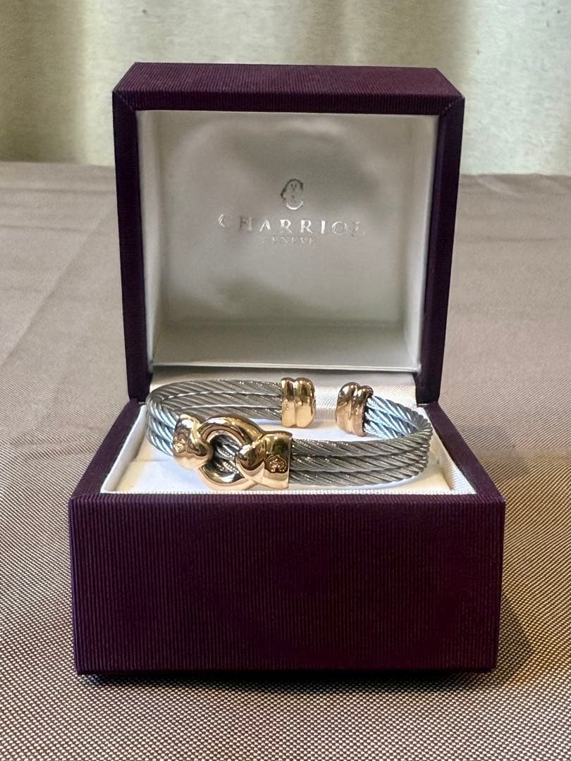 新品未使用 フィリップ・シャリオール ワイヤーバングル ブレスレット