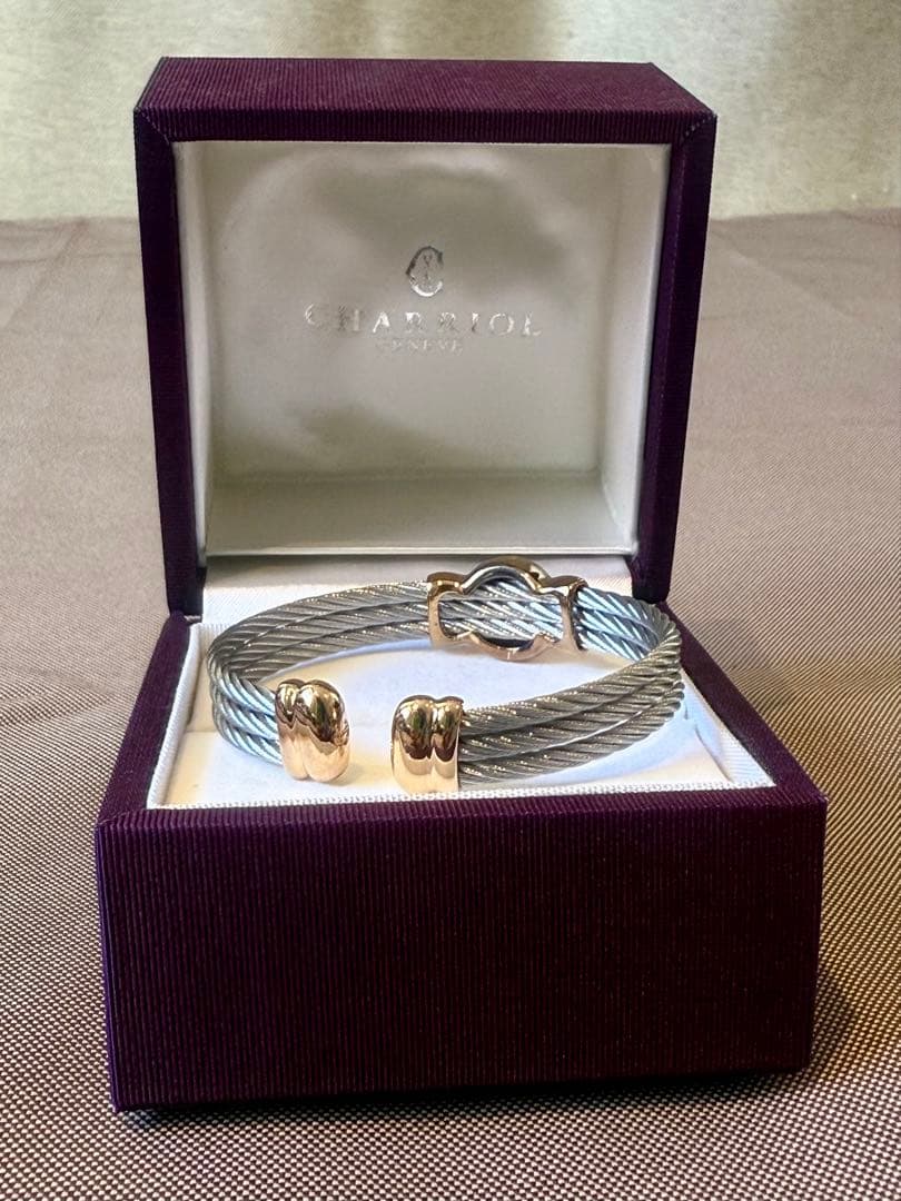 新品未使用 フィリップ・シャリオール ワイヤーバングル ブレスレット