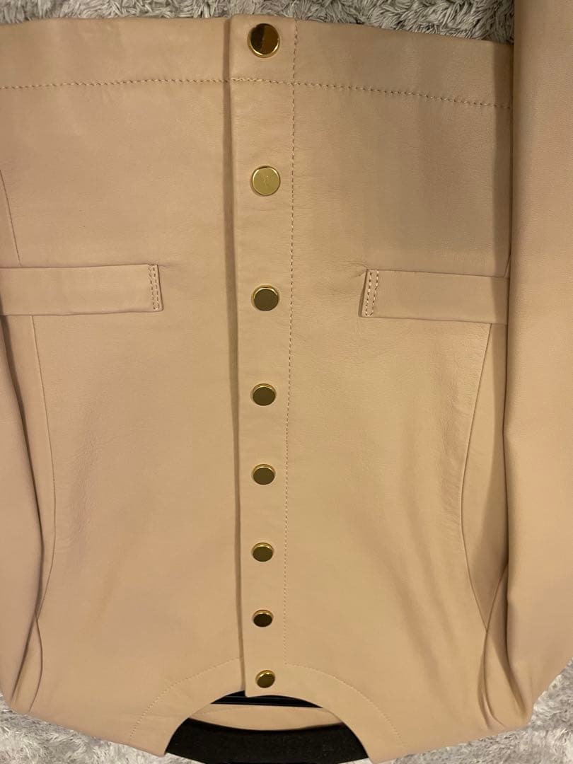 専用⭐︎ANAYI⭐︎ラムレザードットボタンジャケット