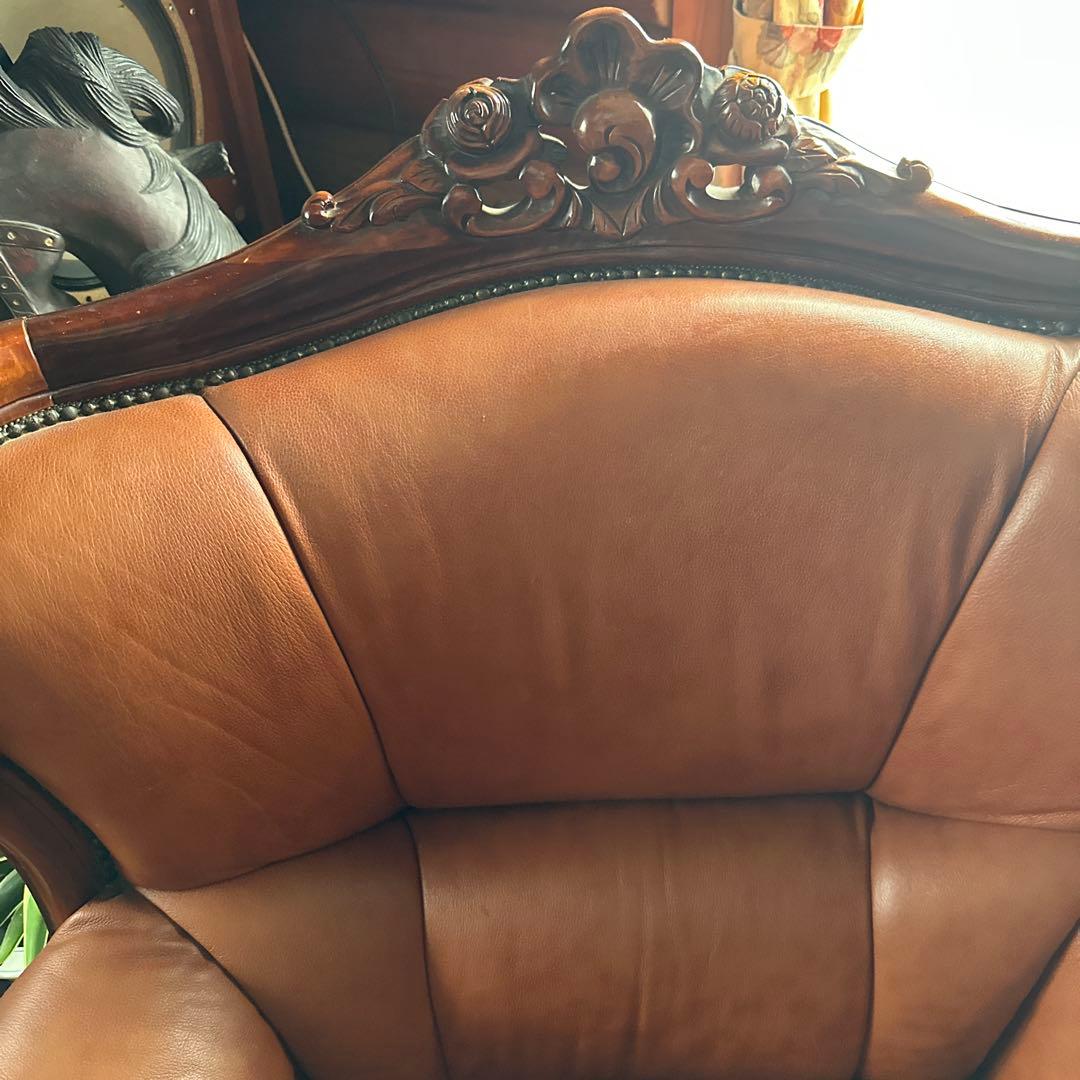 削除前最終お値引き❣️ヴィンテージ1pソファー　1人掛けソファ