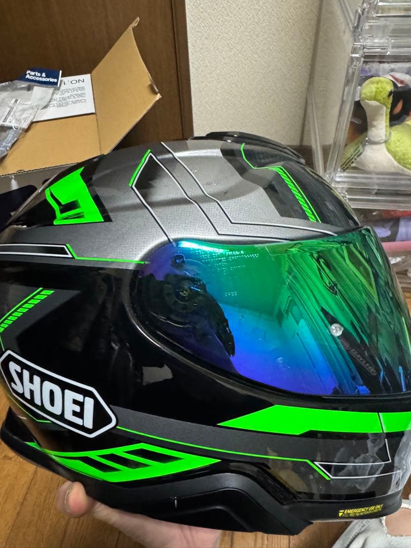 SHOEI フルフェイスヘルメット ブラック/グリーン