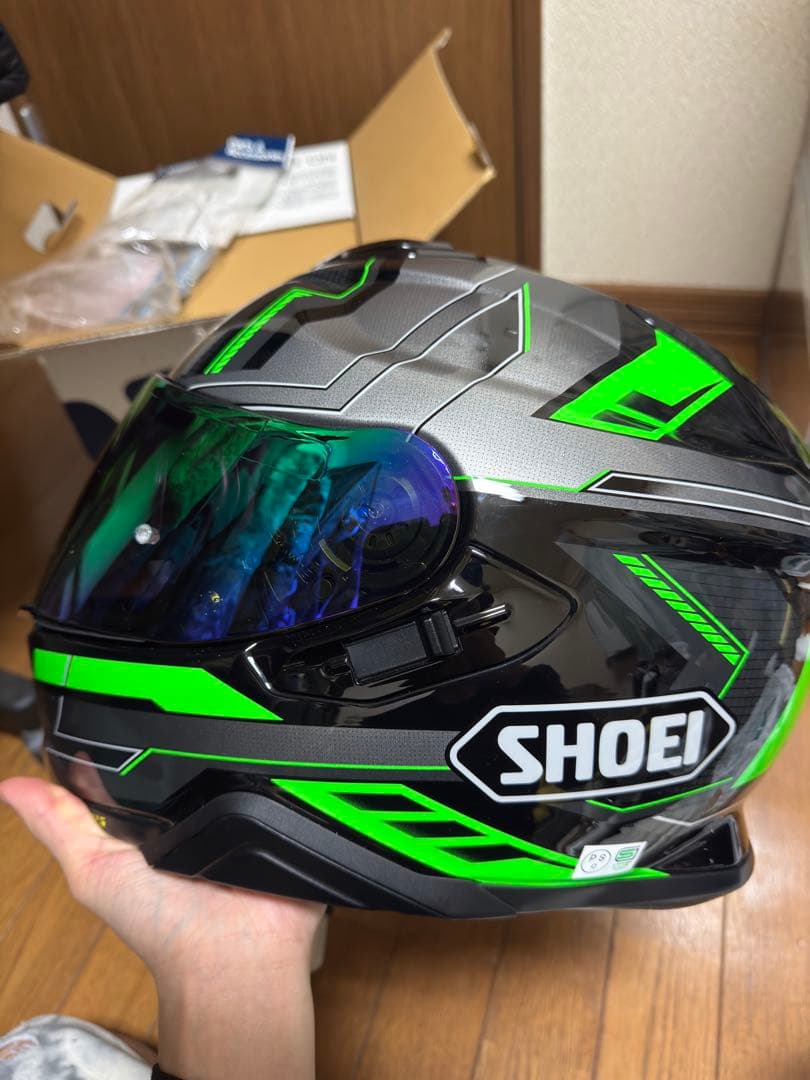 SHOEI フルフェイスヘルメット ブラック/グリーン