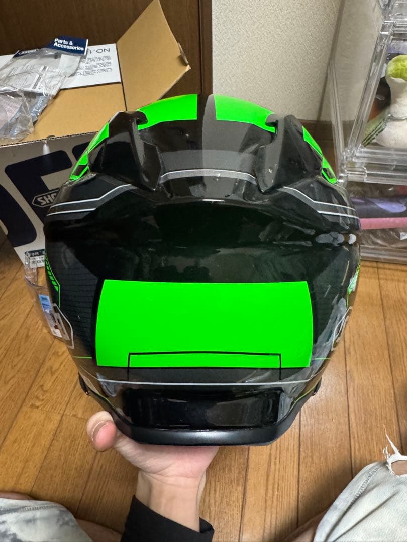 SHOEI フルフェイスヘルメット ブラック/グリーン