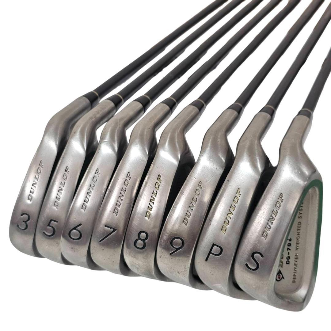 DUNLOP ダンロップ DG-78 アイアン8本＋ウッド2本 カーボン R 右