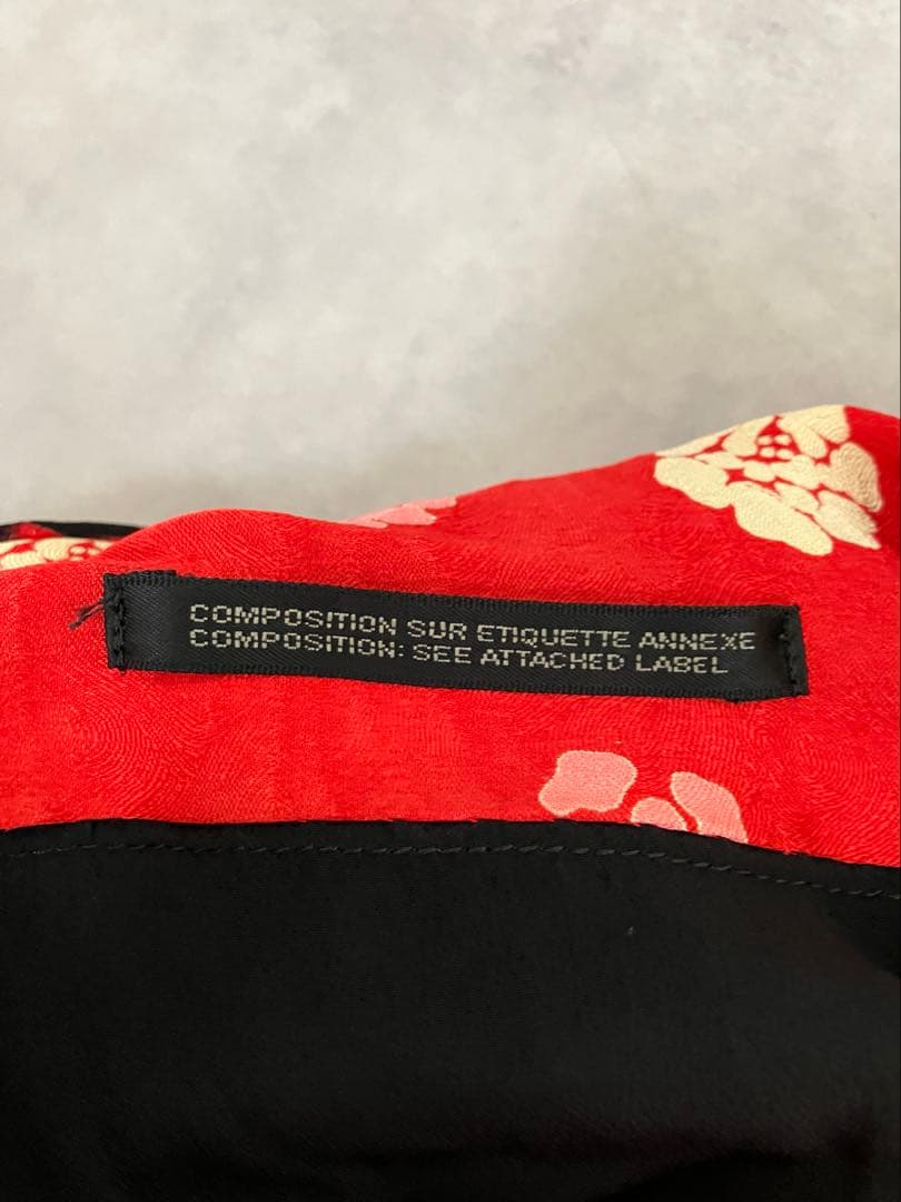 ★ シルク100% ヨウジヤマモト 日本製 ファム シルク 絞り染め ワンピース