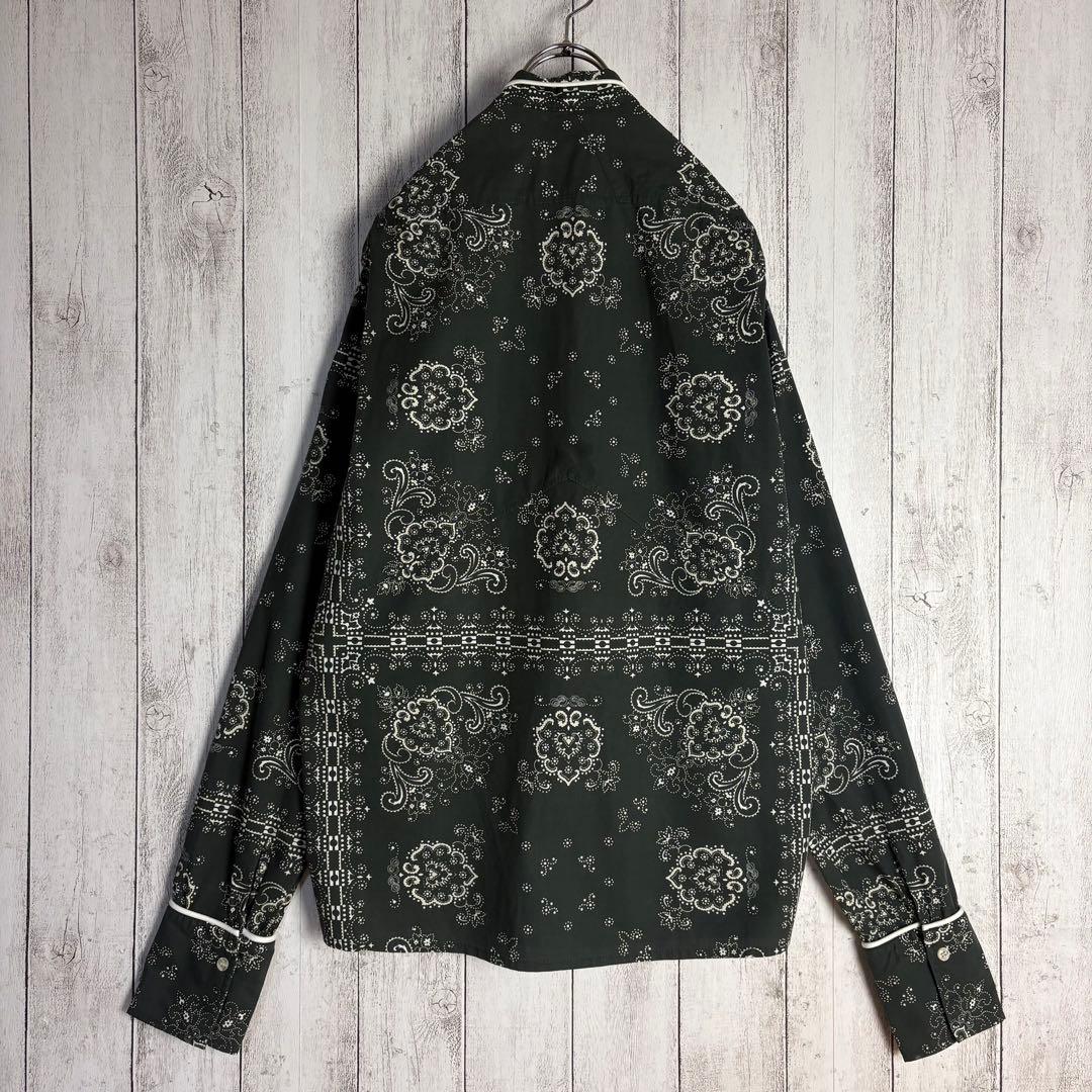 【T-pablow着用】RHUDE☆バンダナ柄パジャマシャツ ペイズリー柄 M