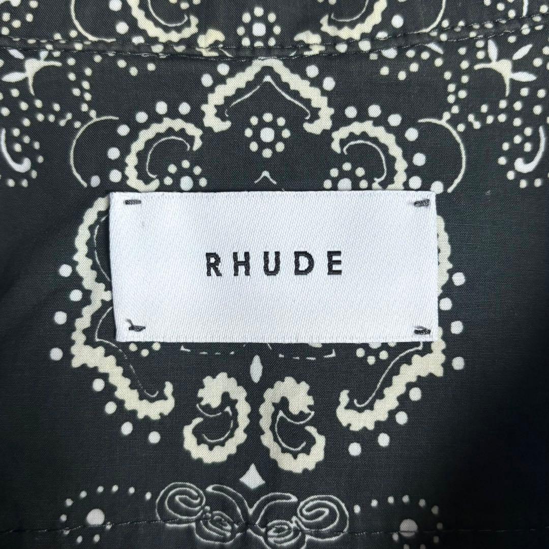 【T-pablow着用】RHUDE☆バンダナ柄パジャマシャツ ペイズリー柄 M