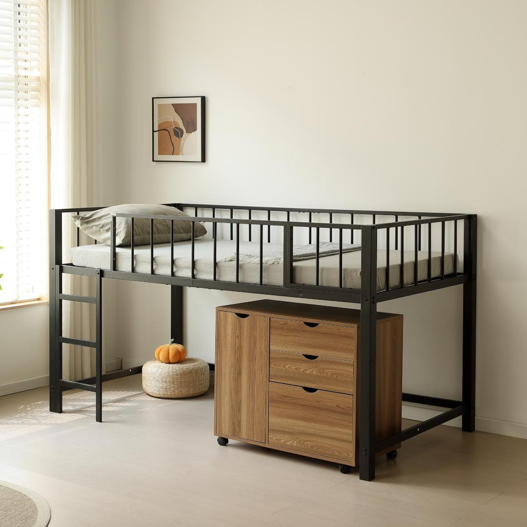 人気再入荷！ロフトベッド パイプベッド シングル 高さ110cm ロフトベッド