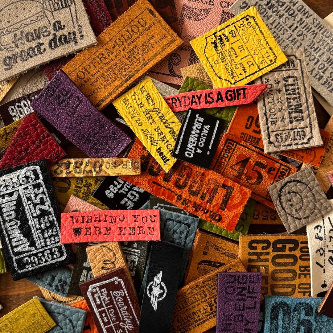 お得セット★革タグレザータグたっぷり80ピース詰め合わせ①820