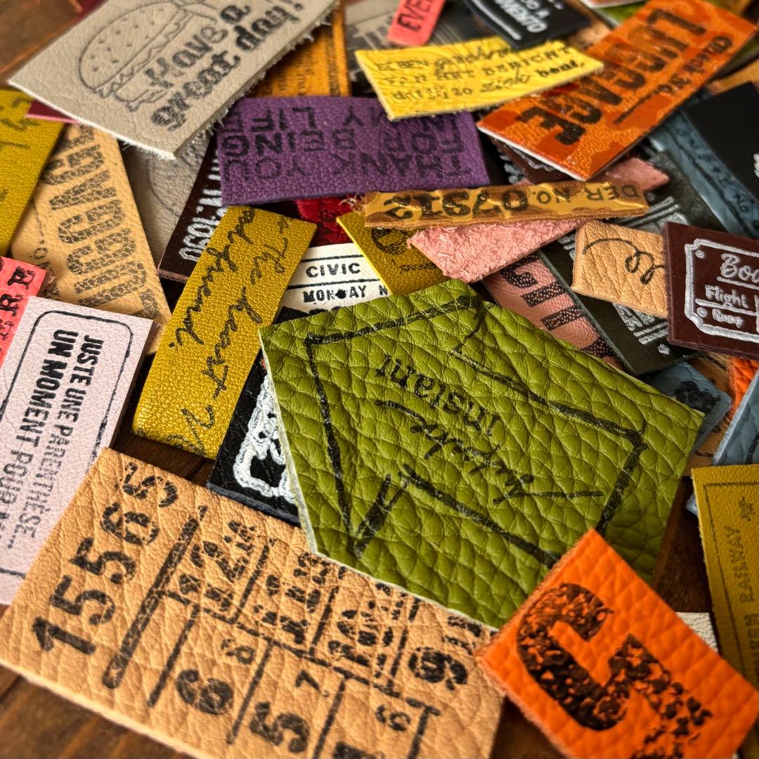 お得セット★革タグレザータグたっぷり80ピース詰め合わせ①820