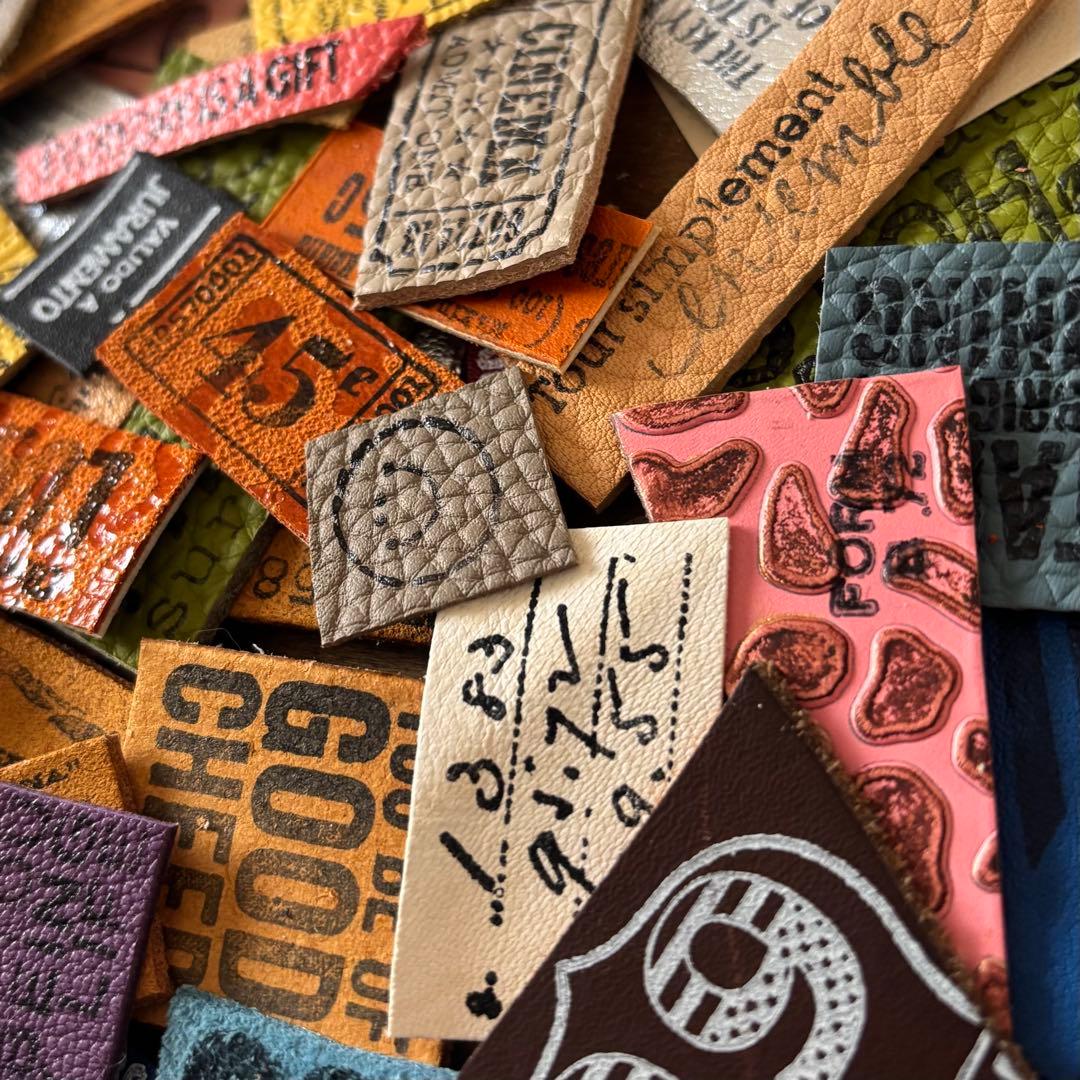 お得セット★革タグレザータグたっぷり80ピース詰め合わせ①820