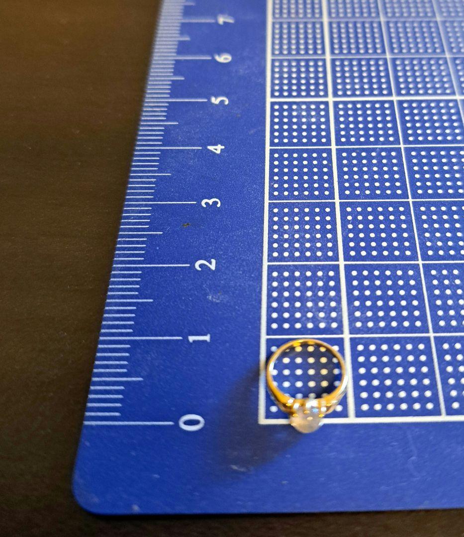 K １８ムーンストーン ベビーリング