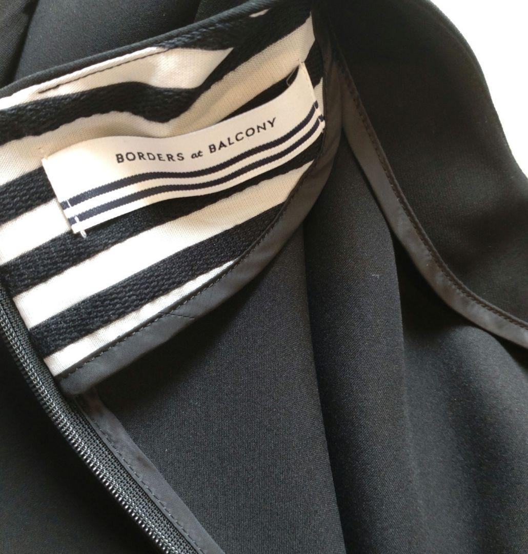 新品　BORDERS at BALCONY ブラックトップス 38