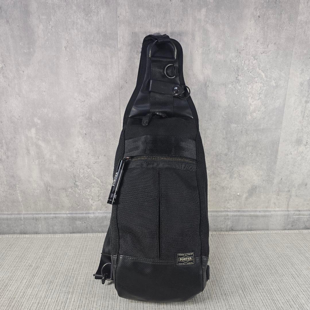 極美品　PORTER　ポーター　ヒート　スリングショルダー　ボディバッグ