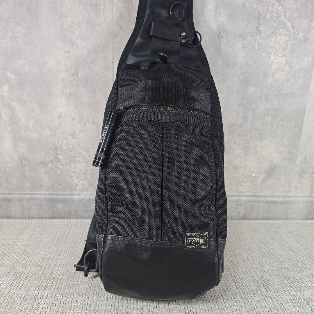 極美品　PORTER　ポーター　ヒート　スリングショルダー　ボディバッグ