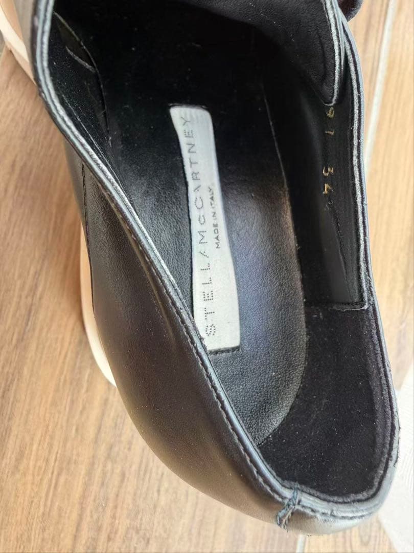 STELLA McCARTNEY ブラックプラットフォームシューズ　34.5