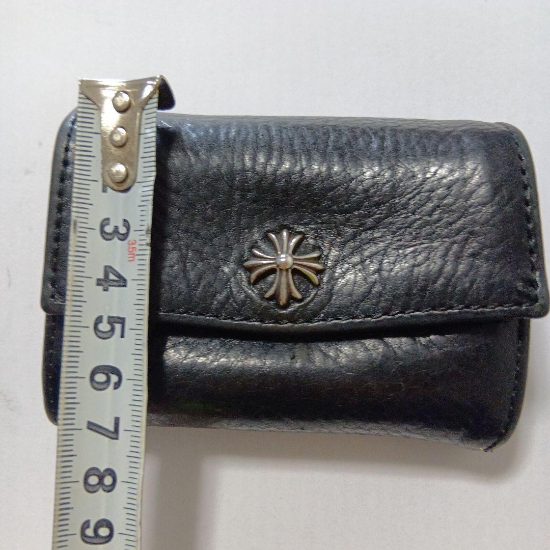 値下げしました★Chrome Hearts 黒 レザー タイニーウォレット