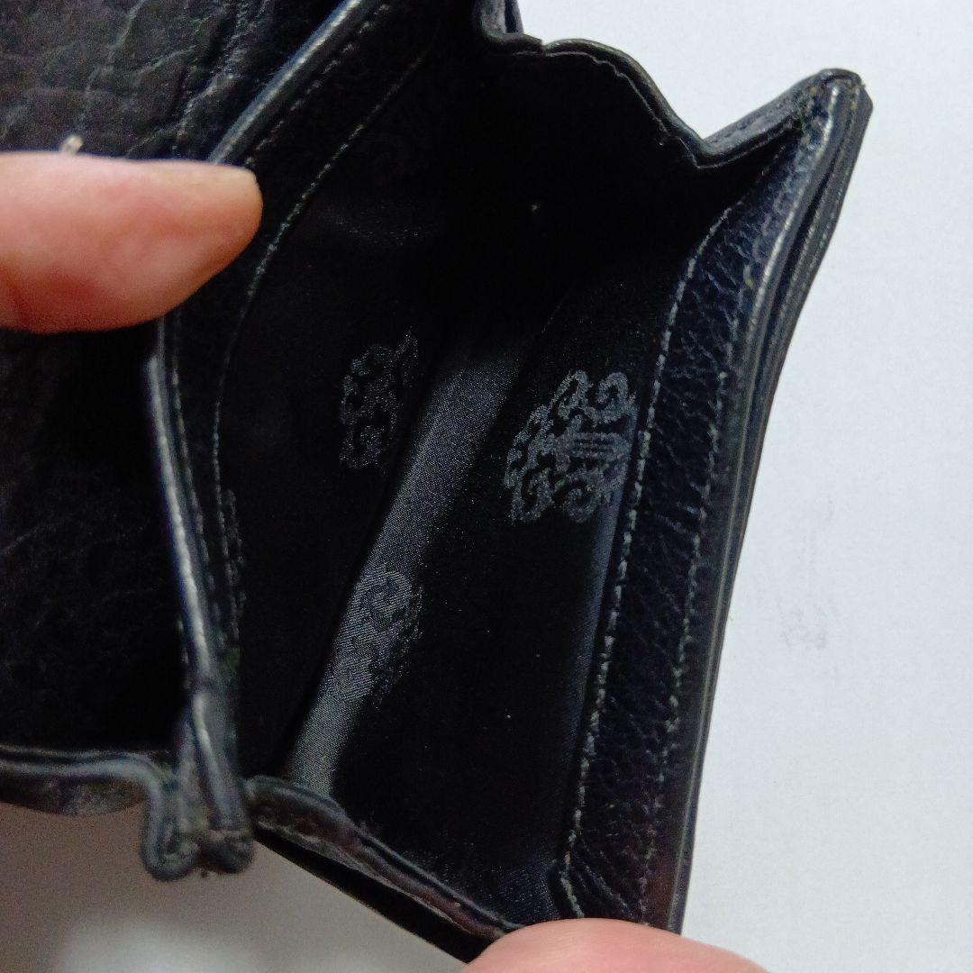 値下げしました★Chrome Hearts 黒 レザー タイニーウォレット