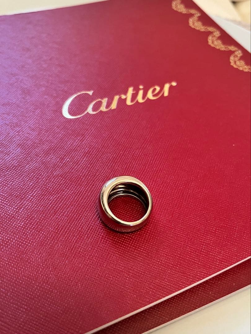 希少　Cartier ヌーベルバーグ　ホワイトゴールド　リング　#51