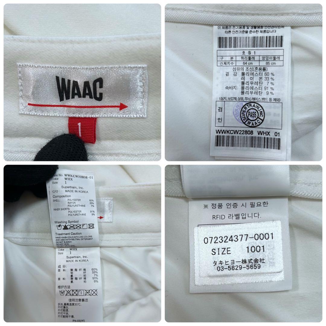 WAAC ワック ゴールドポイント プリーツキュロットスカート ポーチ付き