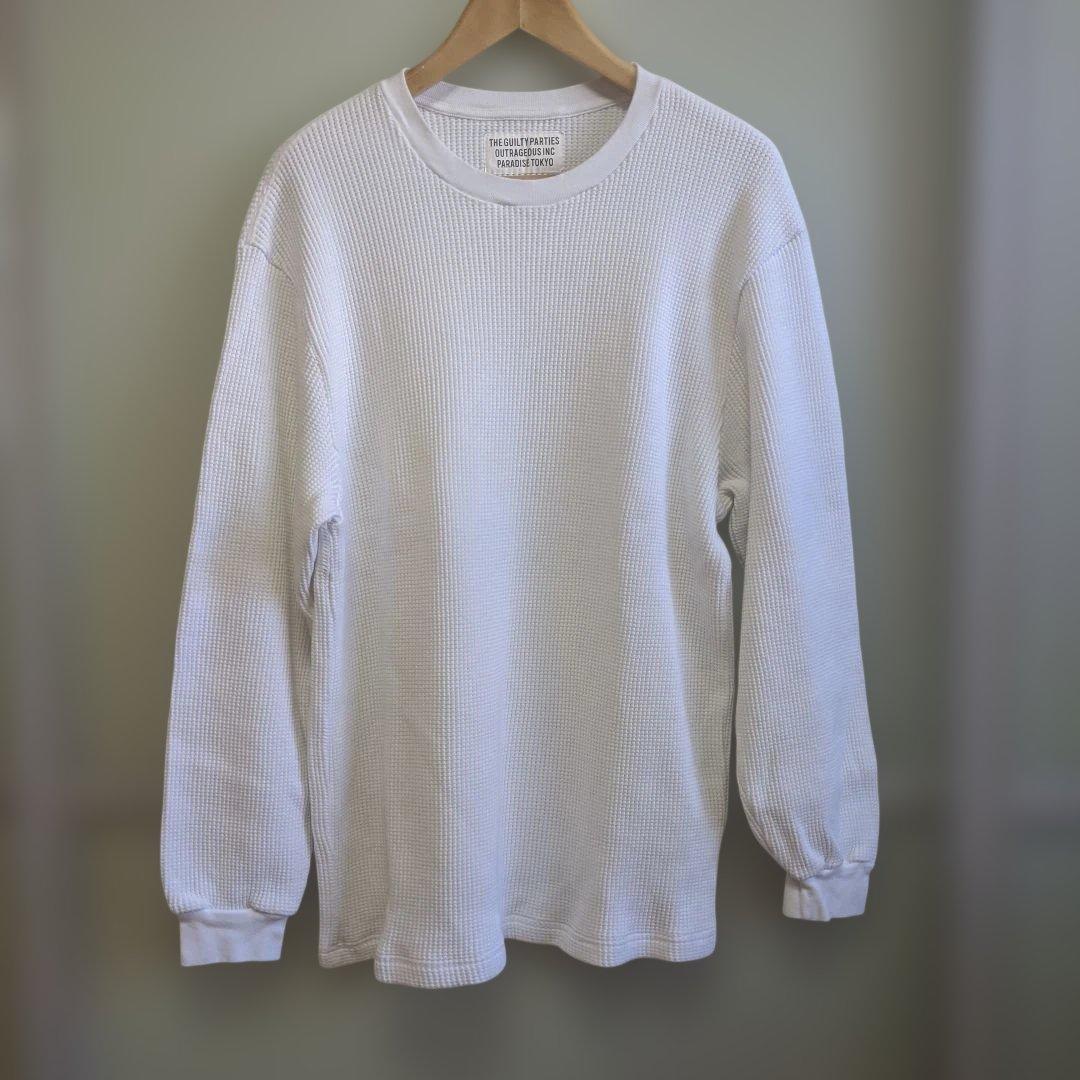 WACKOMARIA サーマルカットソーワッフルニット シャツ