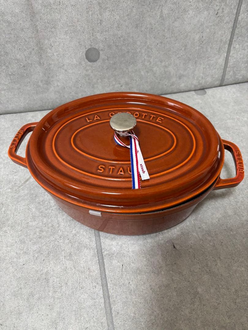 STUB ストウブ　ピコ　ココット　ホーロー鍋　29㎝　オーバル　ほぼ未使用