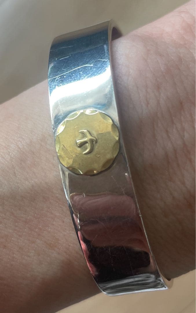 シルバー ブレス　平打ちブレス　Sサイズ　ゴローズ好きに